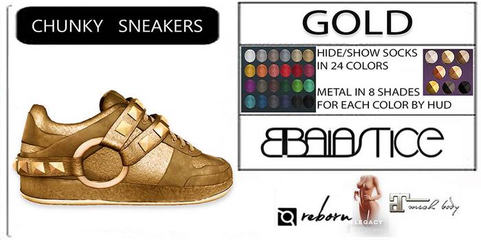 Baiastice_Chunky Sneakers-Gold