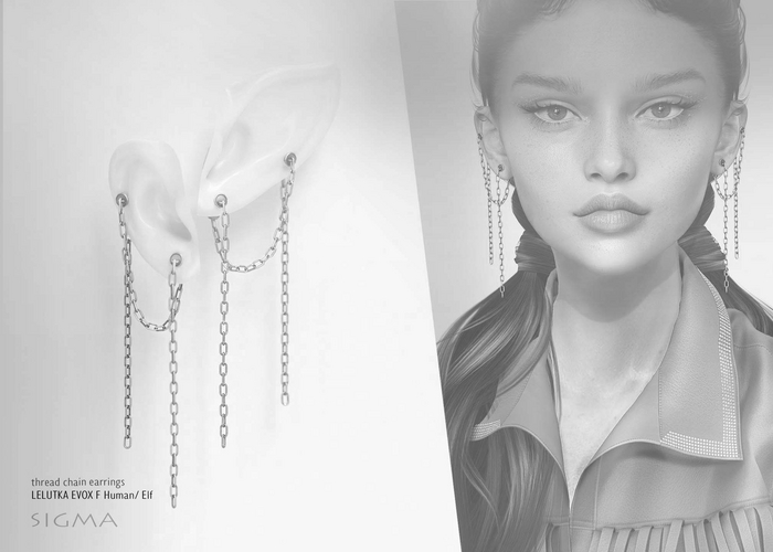 SIGMA Thread chain earrings DEMO 