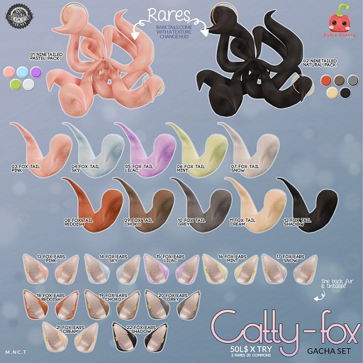10 {Catty-fox} tail grey BOX .::Cubic Cherry::.