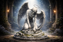 Fallen Angel Statue – Dark Gothic Angel Sculpture