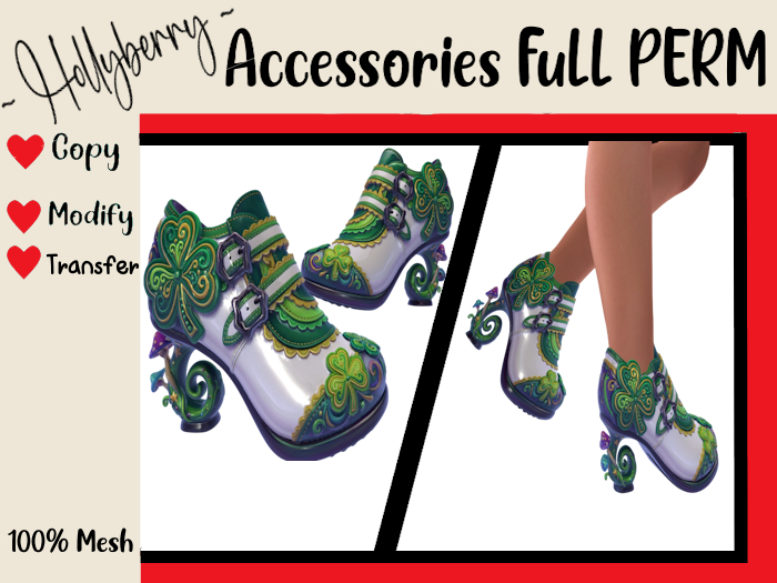 HB: St Patrick's Day Shamrock Heels FuLL PERM