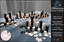 Obscura Flower Candles Set // PBR Gems