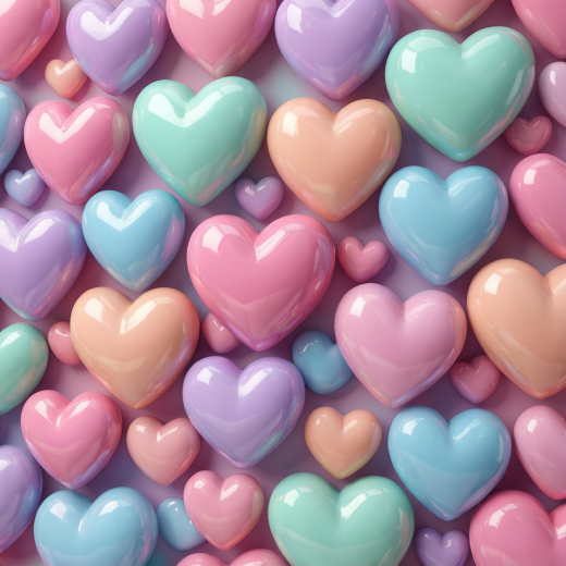 Pastel Hearts Texture