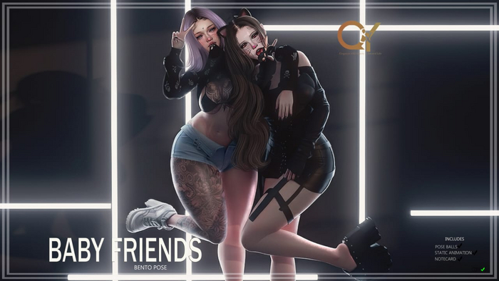 Q&Y BABY FRIENDS BENTO POSE