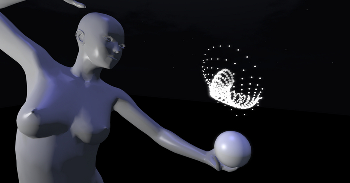 SCULPTURE  magic ball with micro particles