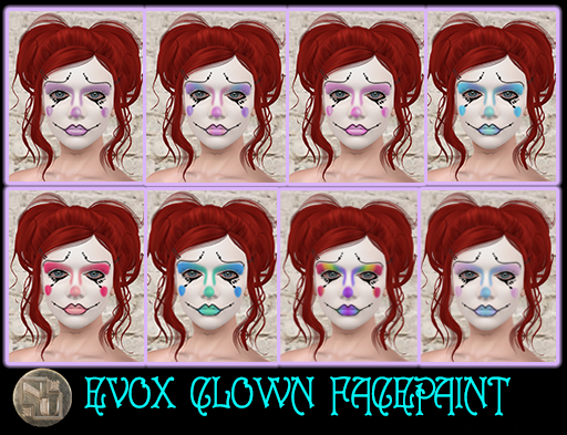 EVOX Clown Facepaint Tattoos