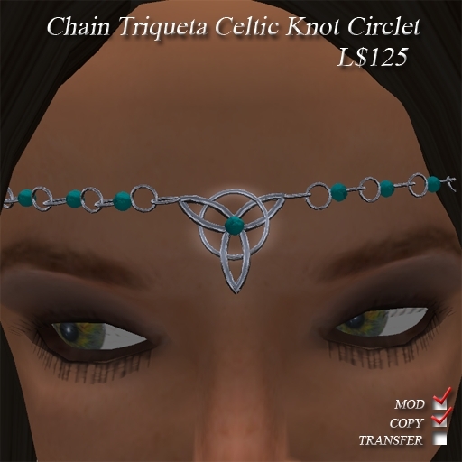 Chain Triqueta Celtic Knot Circlet
