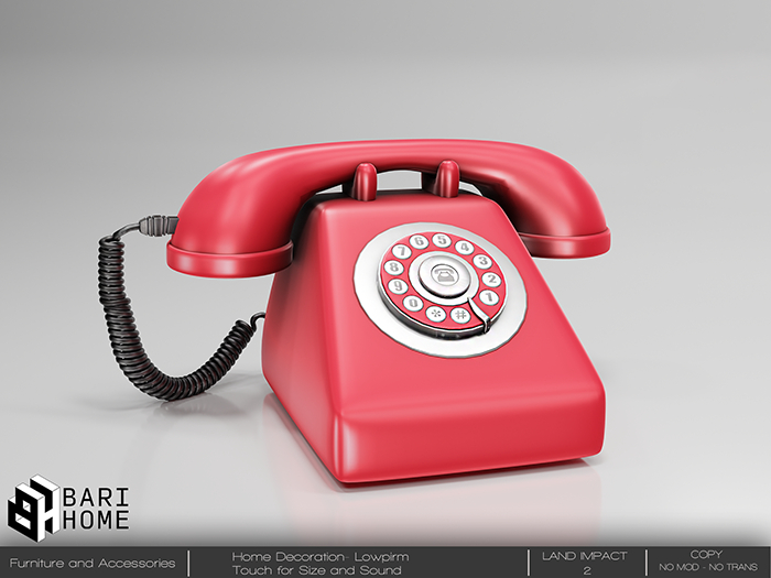 [BARI HOME] Telephone Vintage - Red