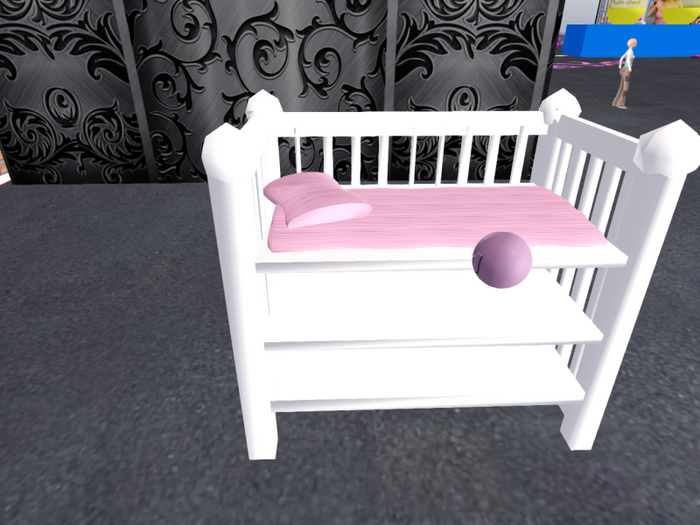 Girls Changing Table White