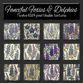 *Wallflowers* Fanciful Foxies & Delphies
