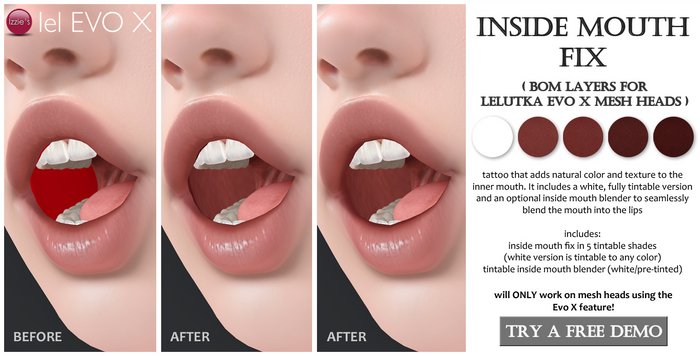 Izzie's - Inside Mouth Fix (Evo X BOM)