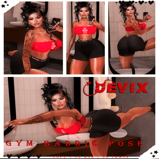 [DEVIX] Gym Baddie Pose Pack