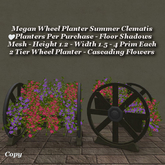 Megan Wheel Planter Summer Clematis1
