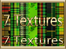 [ St Patricks Day Fabric Seamless 01 ] 7 Textures