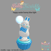 happy easter bunny blue light