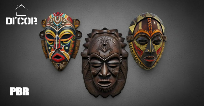 Di'Cor African Mask Wall Decor