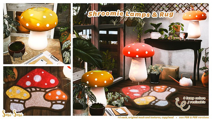 Sari-Sari - Shroomie Lamps & Rug