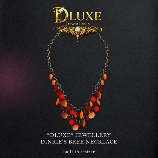 *DLUXE* DINKIE'S BREE NECKLACE* red