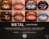 Mad' - Metal Lipsticks [LeL evolution Applier]