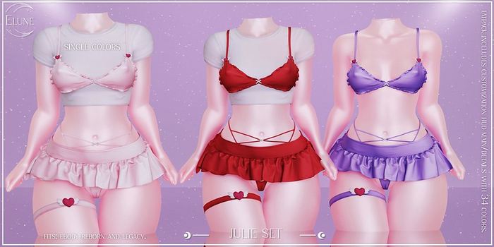 Elune. Julie Top - pack 8