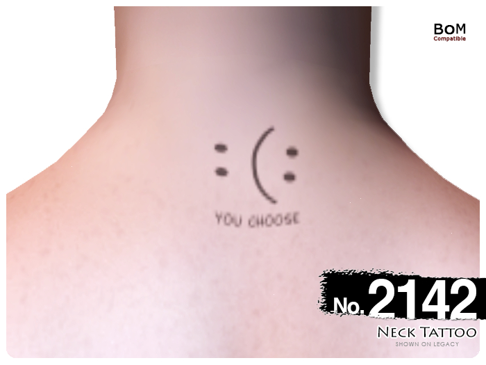 (Neck Tattoo) No.2142