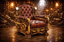 Steampunk Armchair – 32 Bento Animations – Victorian Industrial Chair