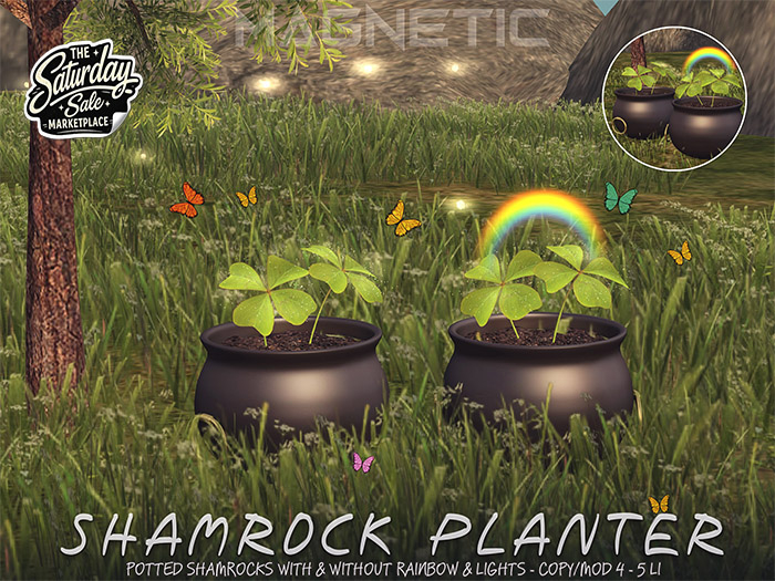 Magnetic - Shamrock Planter