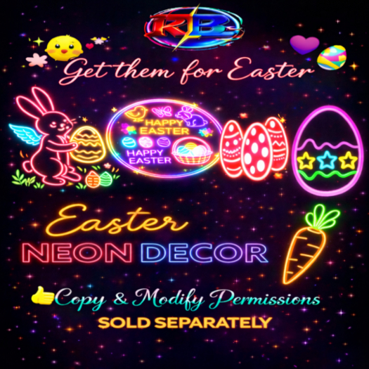 RB HAPPY EASTER NEON SIGN