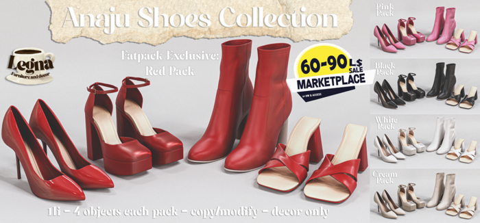 - Legna - Anaju Shoes Collection (Fatpack)
