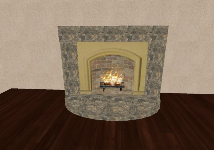 Fireplace - Beige Roman Marble