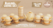 - Legna - Rachel Coffee Set (Yellow Pack)