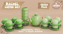 - Legna - Rachel Coffee Set (Green Pack)