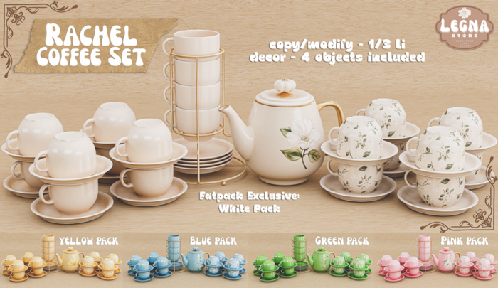 - Legna - Rachel Coffee Set (Fatpack) 