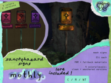 mothly. sanctohazard signs