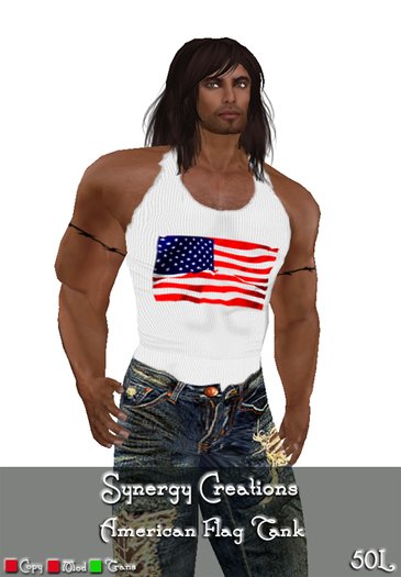Synergy ~ American Flag Tank Mens