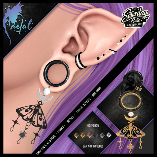 FaeTal - Ear 68 - Swallow S,XL  & Pixie  Female