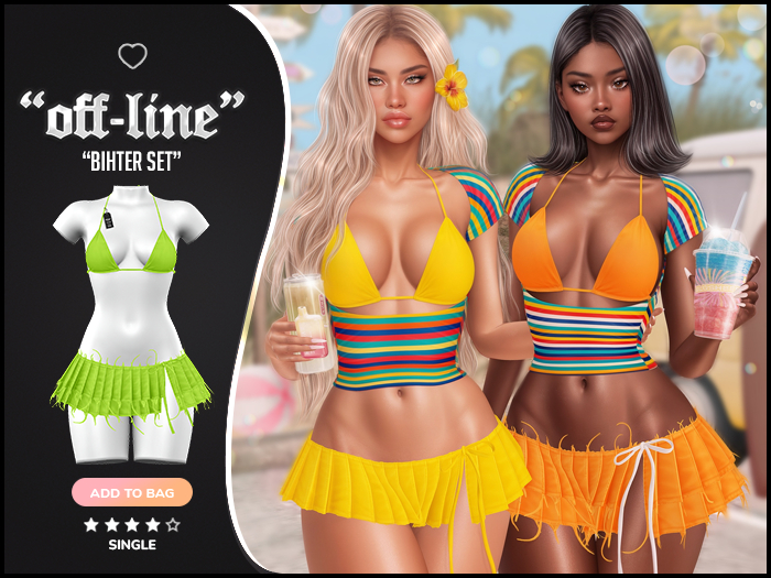 "Off-Line" x "Bihter" Set / Treuse