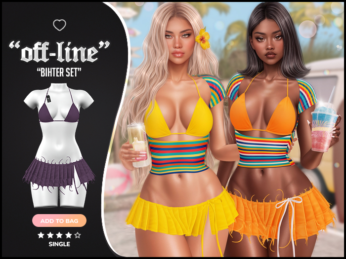 "Off-Line" x "Bihter" Set / Mauve