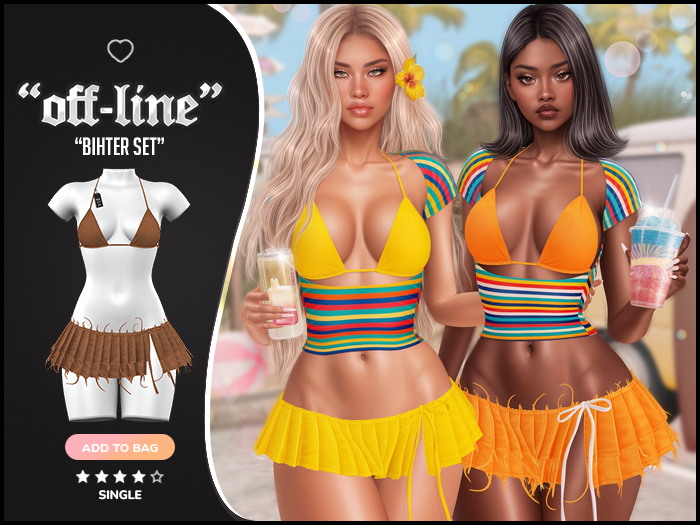 "Off-Line" x "Bihter" Set / Caramel