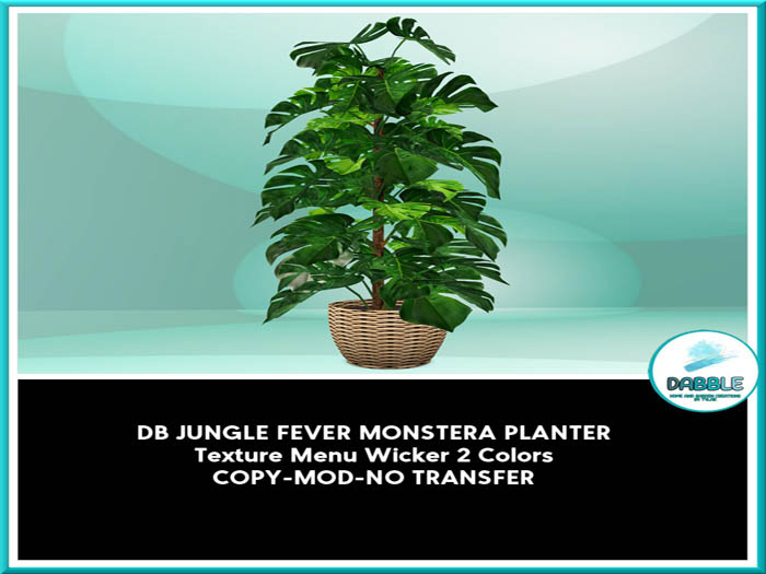 DB JUNGLE FEVER MONSTERA PLANTER  add me