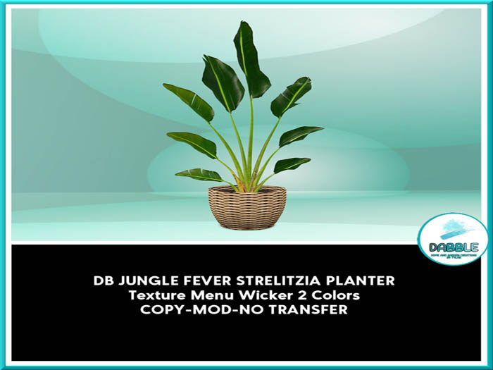 DB JUNGLE FEVER STRELITZIA PLANTER  add me