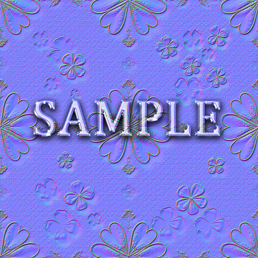 [ St Patricks Day Fabric Seamless 01 ] Normal Map - D
