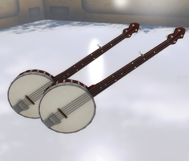 FP Rigged & Non rigged Banjo 2 pack mesh instrument