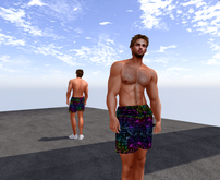 KC'S MULTI GRUNGE BOARD SHORTS MALE