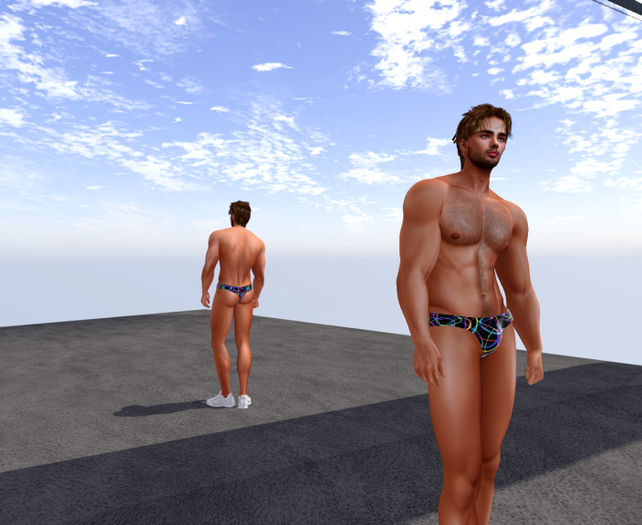 KC MULTICOLORED STRING THONG