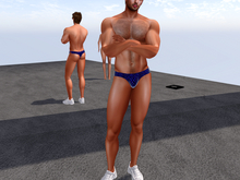 KC BLUE WIZARD MENS THONG