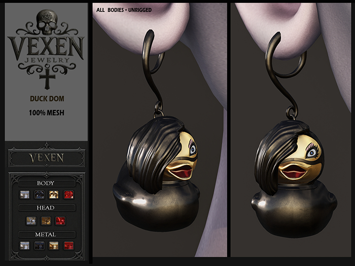 VEXEN - DUCK DOM Earring  -   BOX