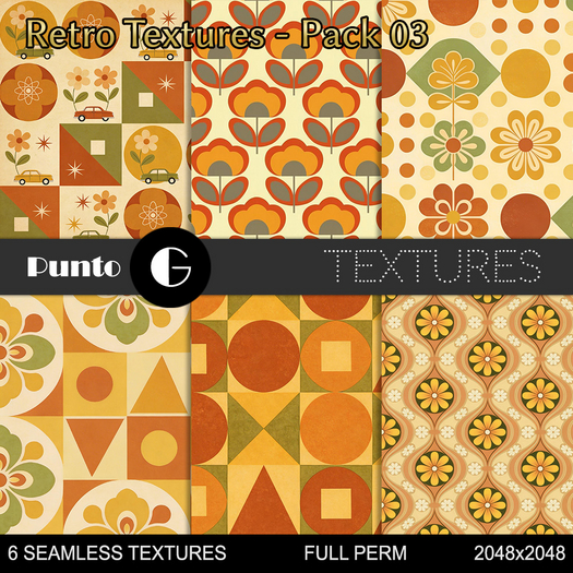 Full Perm Textures - Retro Pack 03