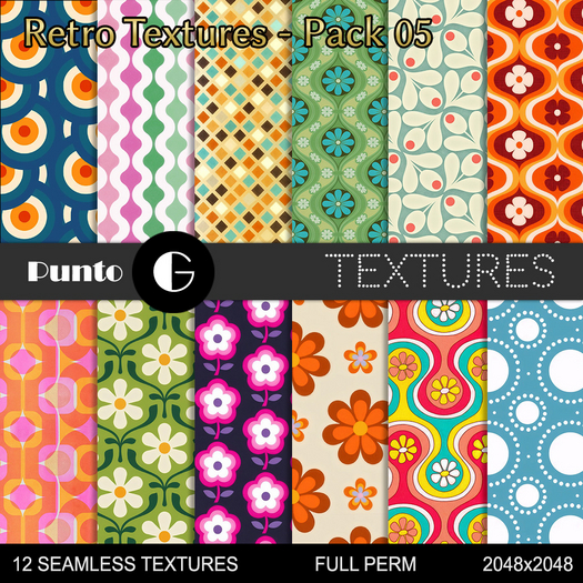 Full Perm Textures - Retro Pack 05