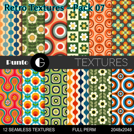 Full Perm Textures - Retro Pack 07